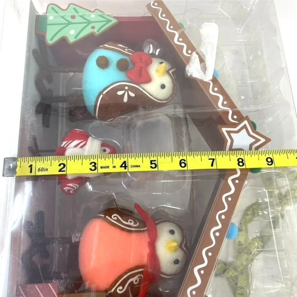 Target Wondershop Featherly Friends Gingerbread House Family Trio Holiday Decor